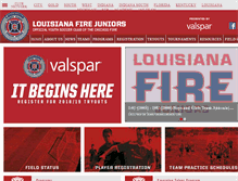 Tablet Screenshot of louisianafirejrs.com